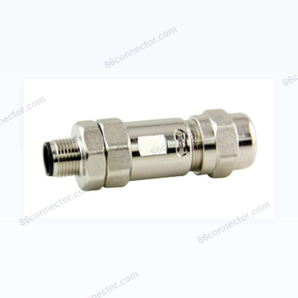M12PBF-K Straight shield male plug/IP67