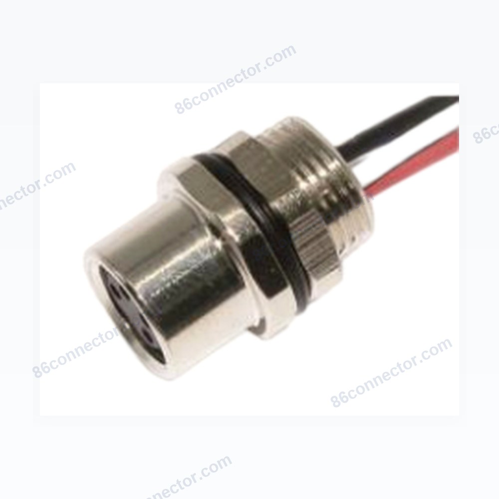 M8-12528 flange seat connector with wire-seat back thread M10x0.75/IP67