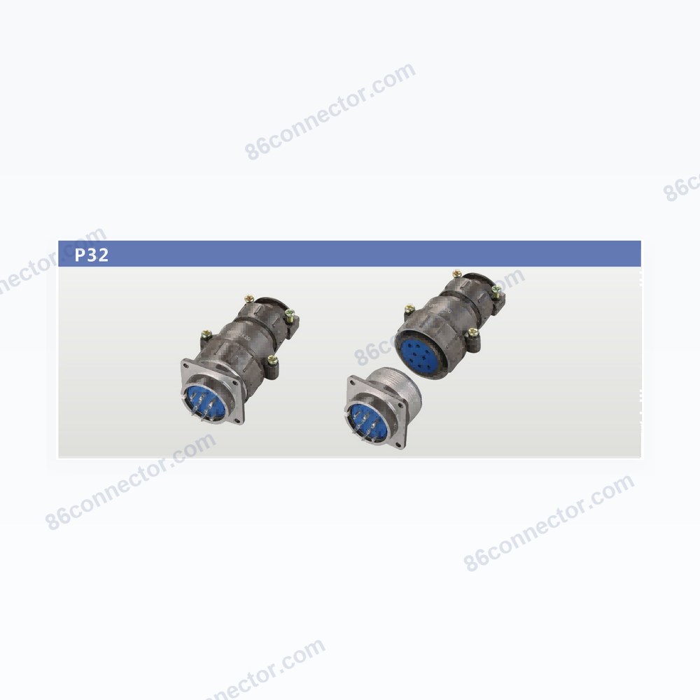 P32 Straight / Right-Angle Connector 8 Pos.,10 Pos.,12 