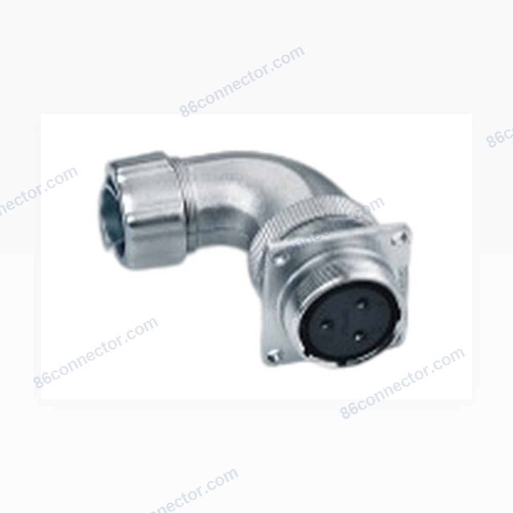 AS-ZR Curved Square Ribbon Flanged Butt Metal Hose Socket/IP44