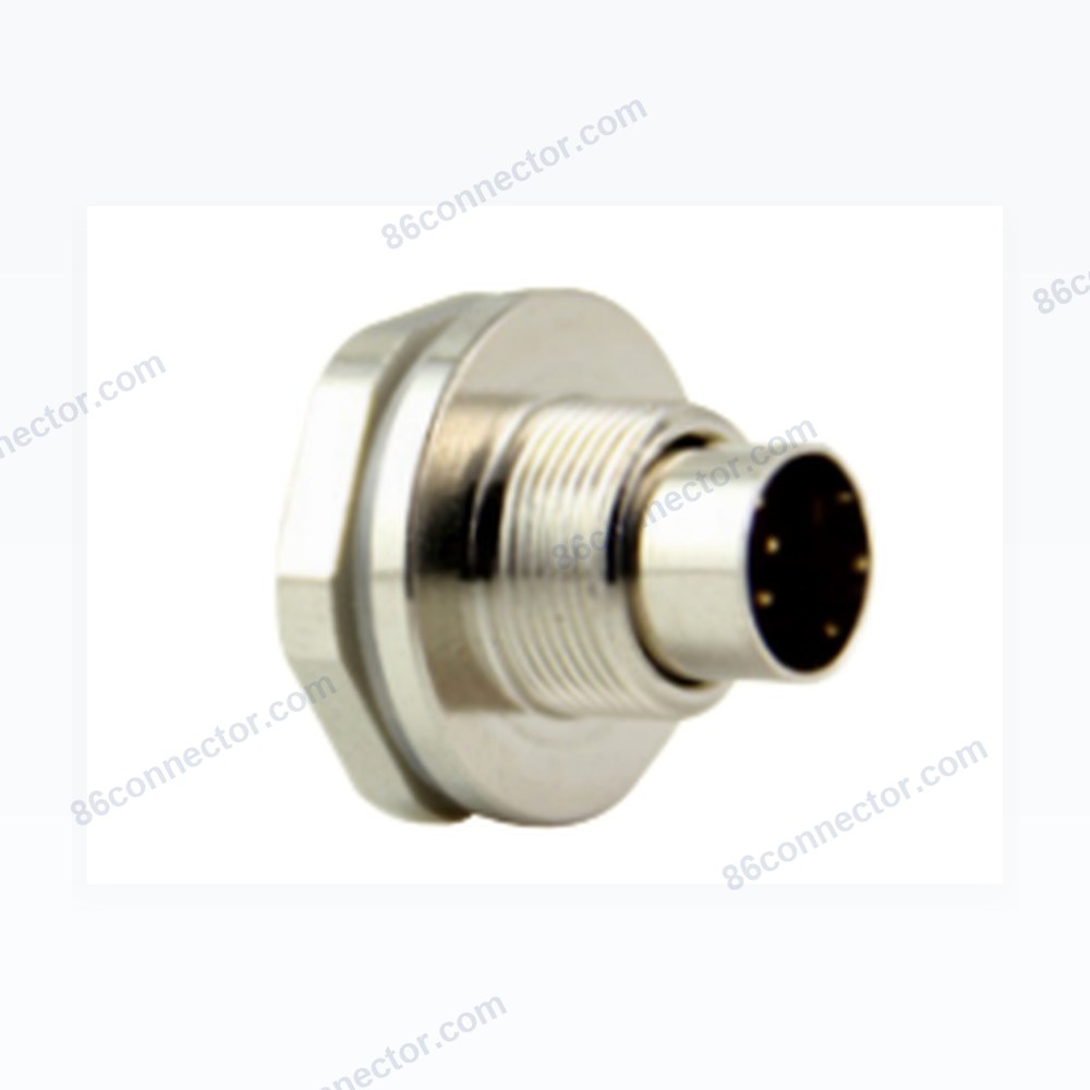 M9-B2 Panel front mount waterproof male socket/IP67