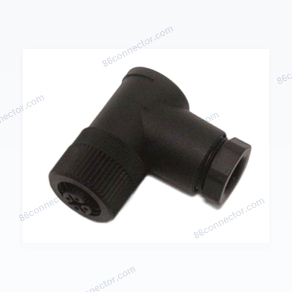 M12-12108 curved connector hole plastic lock 3-pin 4-pin 5-pin 8-pin 12-pin aviation plug socket