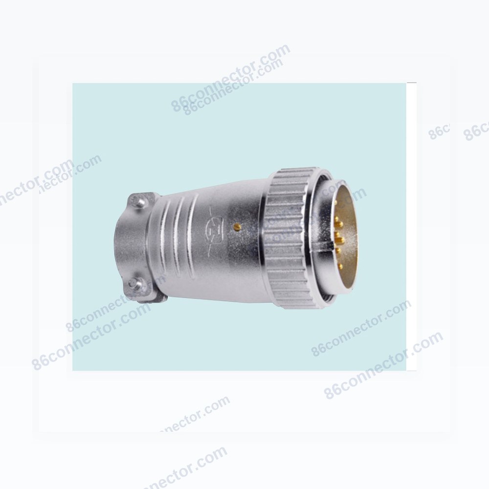 P48F-A straight cable male plug