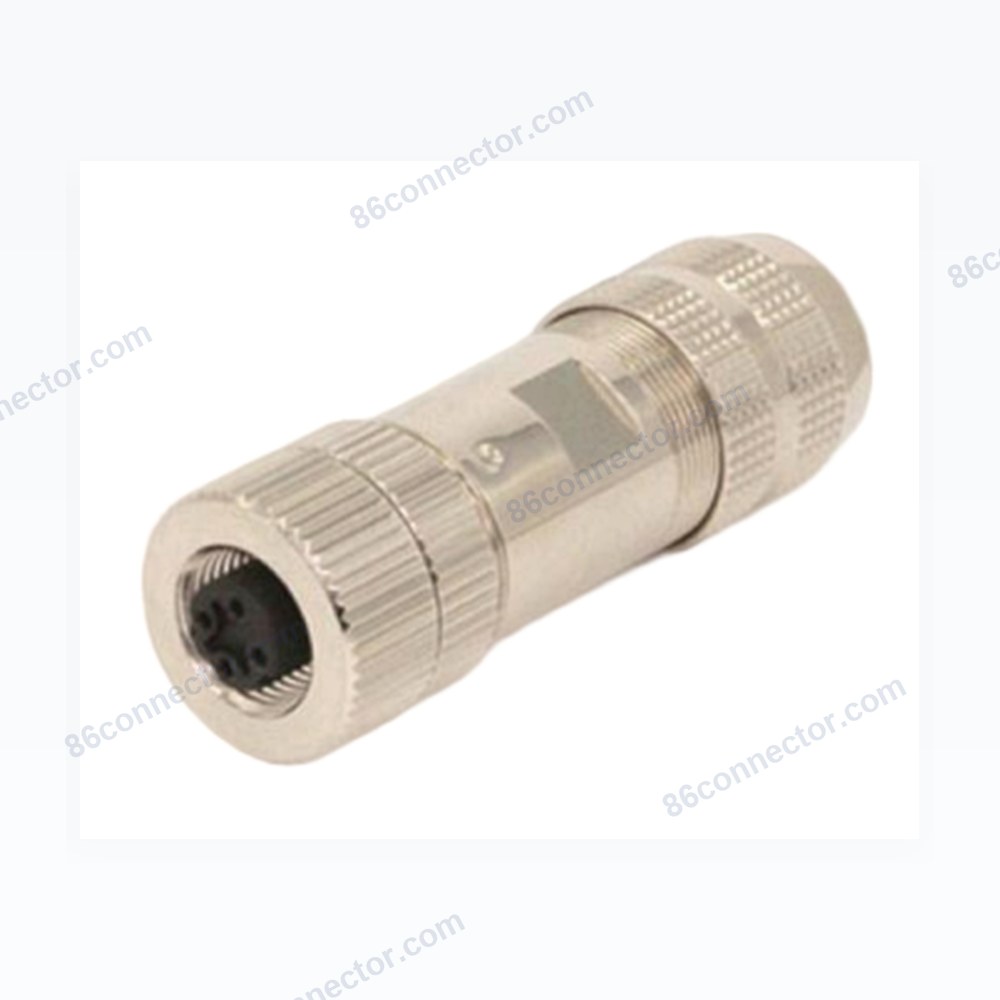 M12-12202 connector straight hole type shielding 3-pin 4-pin 5-pin 8-pin 12-pin aviation plug socket