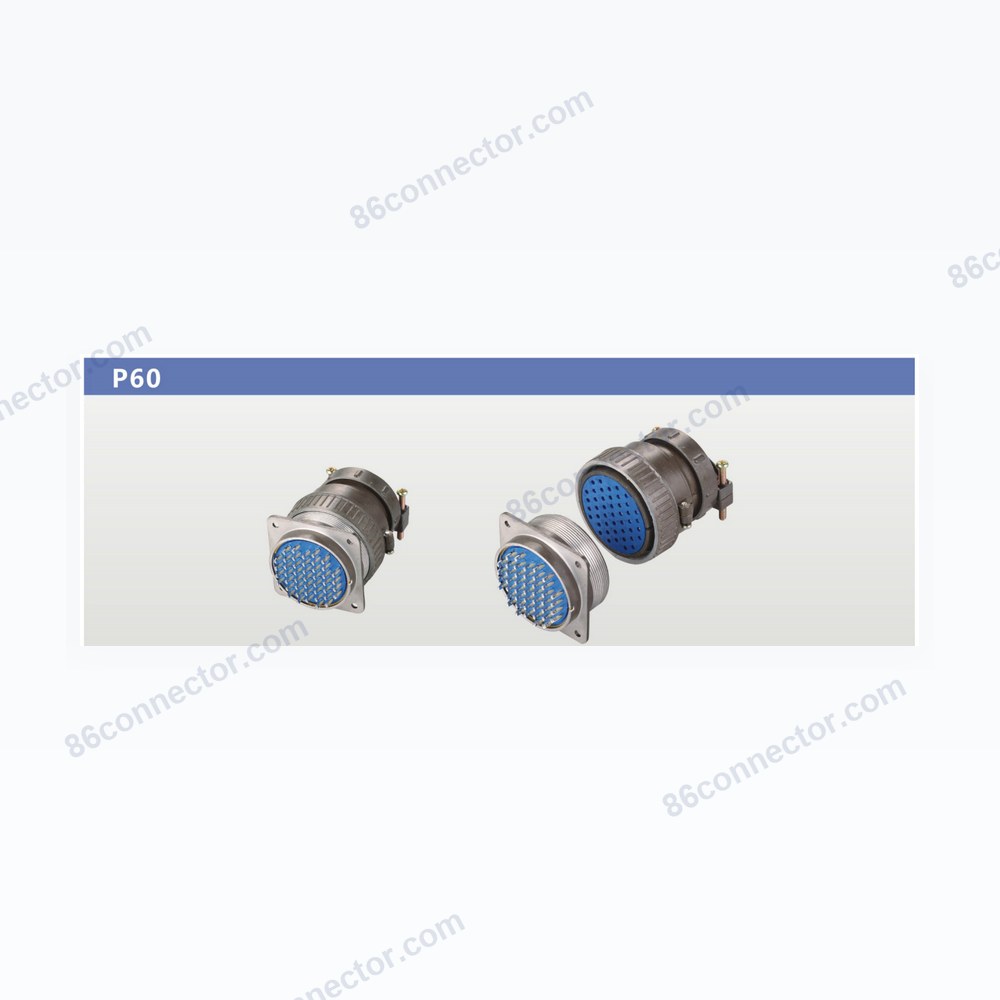 P60 Straight / Right-Angle Connector 45 Pos.,47 Pos. Aviation Plug Receptacle